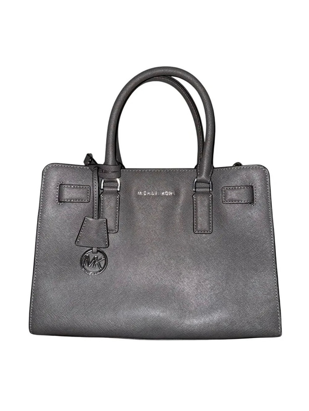MICHAEL KORS Dillon Saffiano Leather Satchel Crossbody Handbag